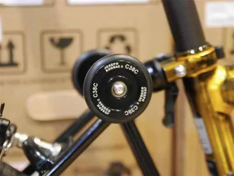 1 пара складной велосипед супер легкое колесо титановый винт для brompton bike Joseph Kuosac Черный Серебряный две версии