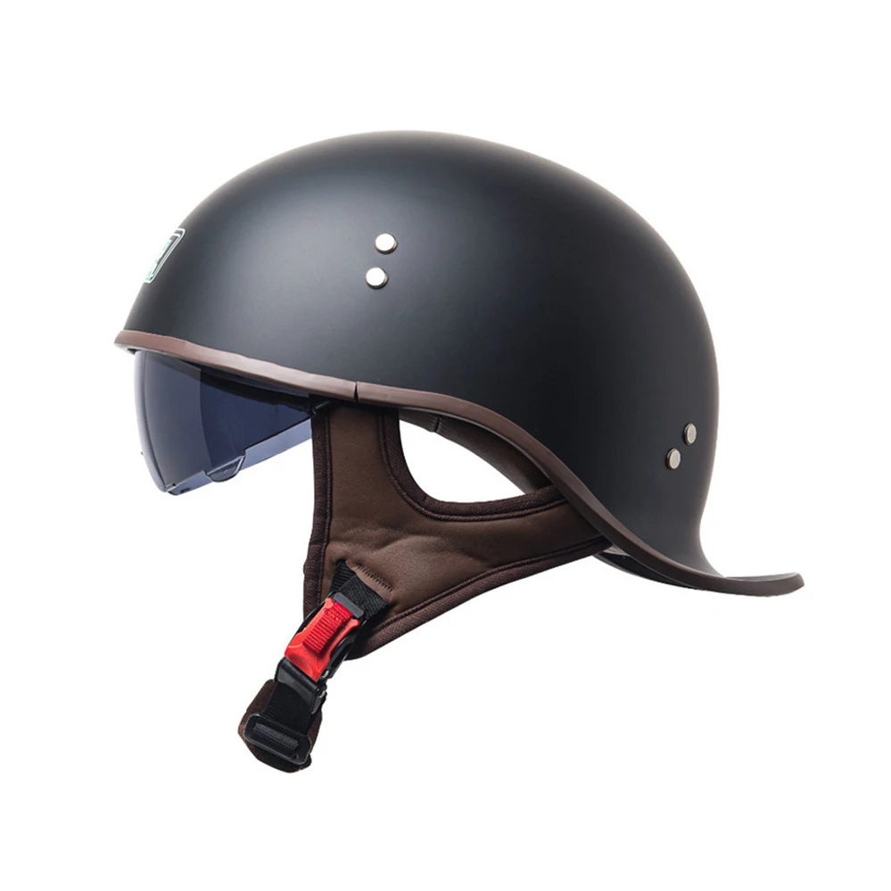 

DOT Approved Classic Retro Open Half Face Motorcycle Baseball Cap Helmet Unisex Vintage Motorbike Scooter Riding Casco Moto