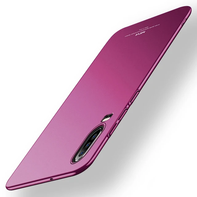 Wine red Для huawei P30 чехол MSVII Жесткий PC матовый чехол Ультра Тонкие Матовые чехлы для huawei P20 P30Lite P30 Lite Pro Чехол - Цвет: Wine red