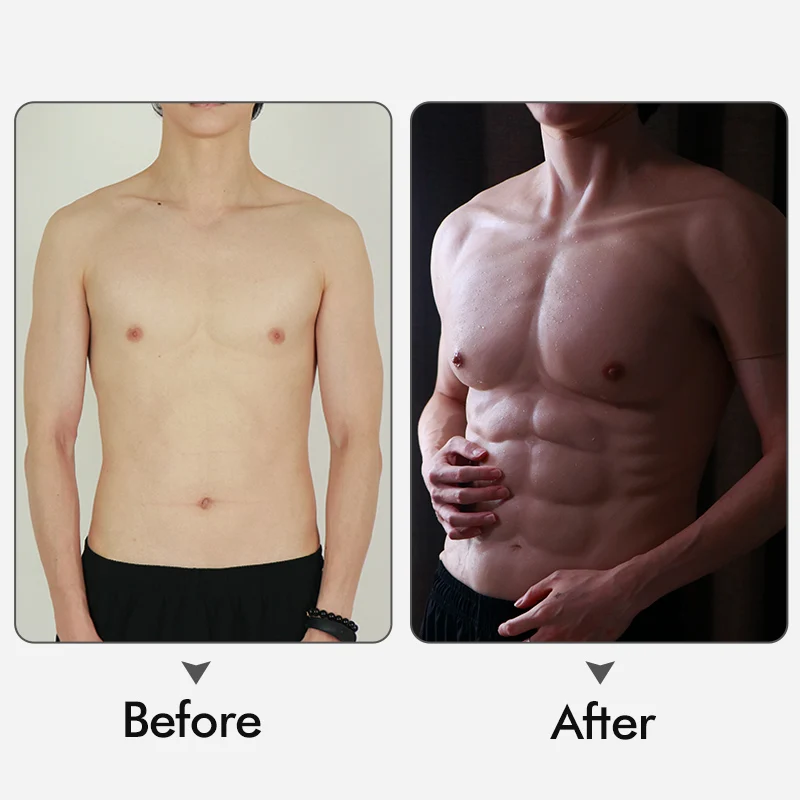 Realistic fake Silicone muscle suit Belly Macho male false  Simulation  Muscle Man chest for cosplay Halloween bodysuit