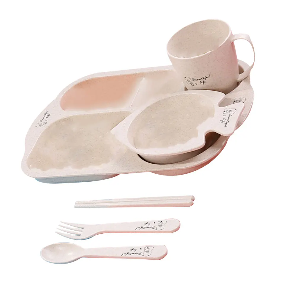 6 шт. креативная миска из пшеничной соломы изысканный обеденный поднос