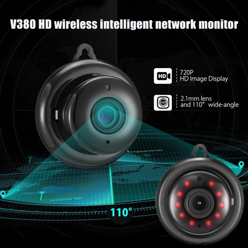 Мини беспроводной высокой четкости WiFi камера удаленного наблюдения рекордер JR