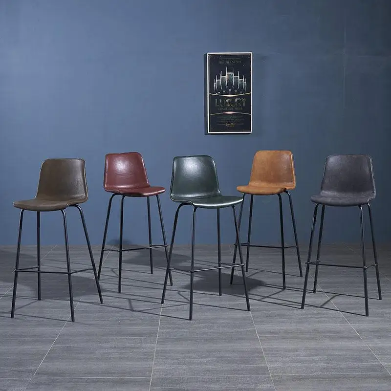 1000 барный стул ins сетчатый красный дизайнерский скандинавский кованый высокий