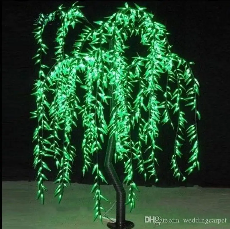 

LED Willow Artificial Tree Light Outdoor Use 945pcs LEDs 1.8m/6ft Height Rainproof Christmas Decoration Tree fairy garden decor