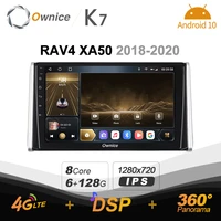 ownice 6g128g android 10 0 car radio for toyota rav4 xa50 2018 2020 multimedia dvd audio 4g lte gps navi 360 bt 5 0 carplay