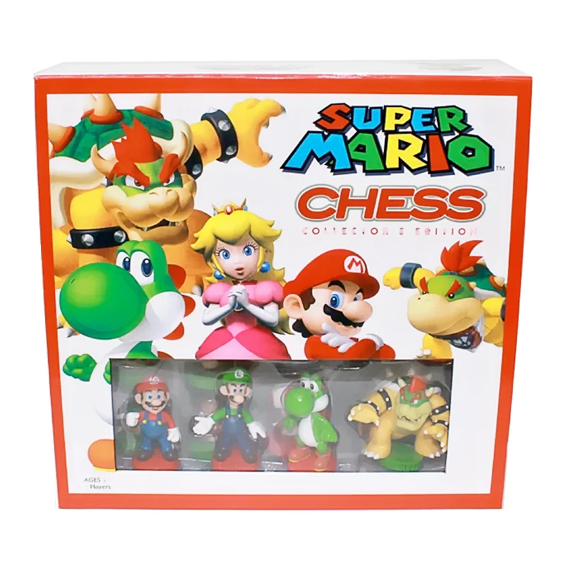 super mario chess classic game collectors edition board educational toy cartoon anime character model birthday christmas gift free global shipping