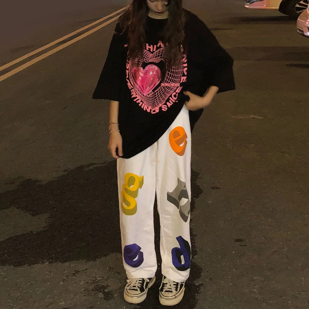 

Новинка весна-лето женские брюки в Корейском стиле женские брюки с широкими штанинами в стиле ins дикие белые прямые повседневные брюки