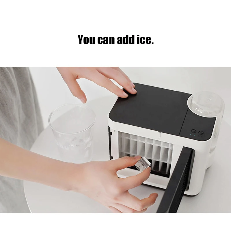 

Newly 4 in 1 Mobile Air Conditioner Mini Personal Air cooler Purifier Humidifier with Light for Home Office FIF66