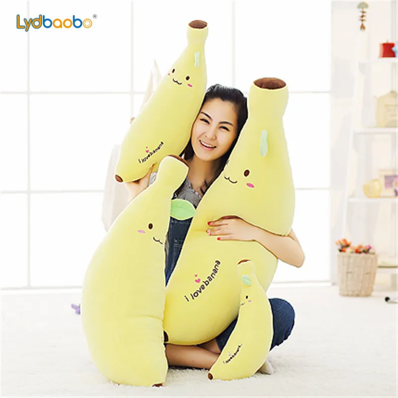 Гигантская мягкая плюшевая подушка в виде банана размером 40 80 см симпатичные