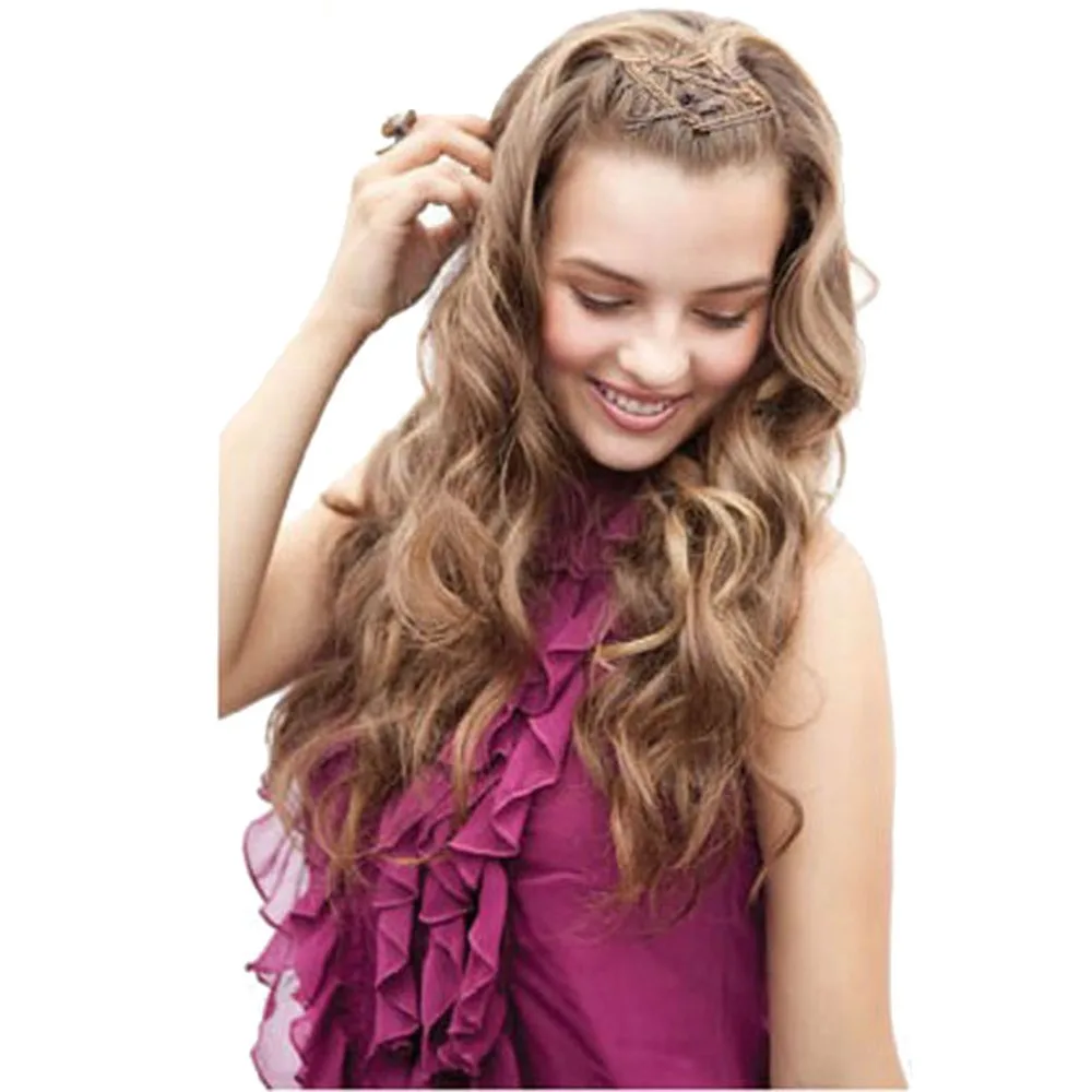 60 шт./лот тонкая заколка для волос с золотым покрытием черного и кофейного цвета