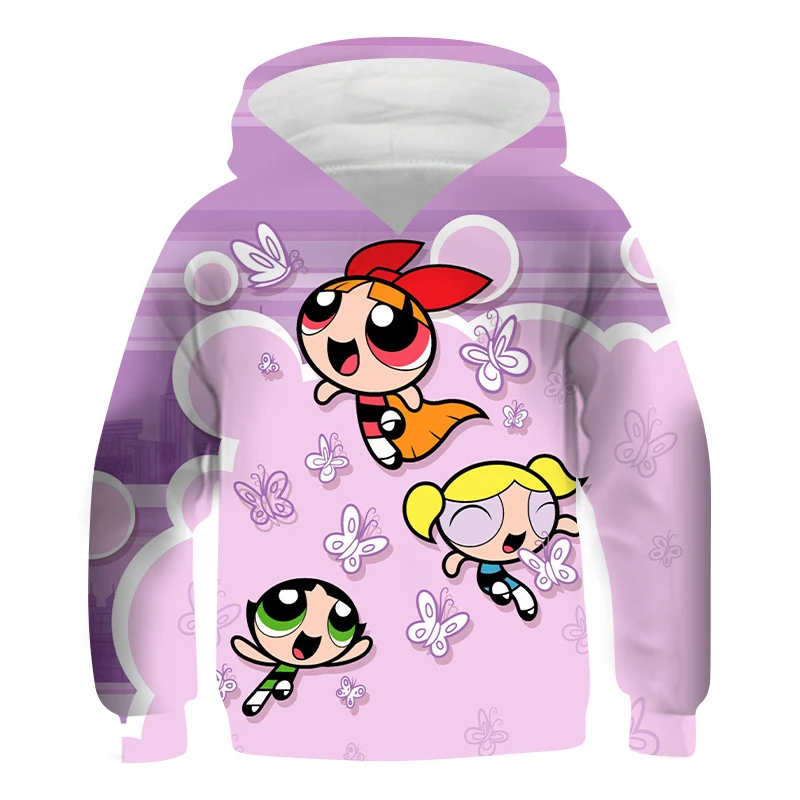 

Clothes Girl Animation Little Policewoman Cartoon Print 3D Hoodie Fashion Street Style Sweatshirt Hoodies Girls Ages 4 to 14