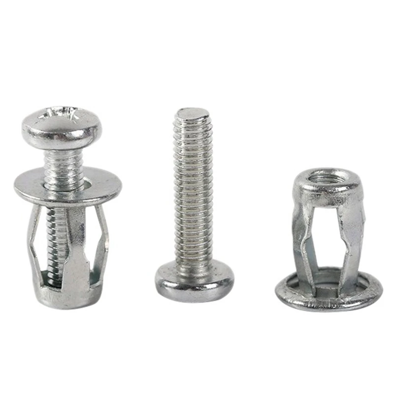 

20 Pcs Jack Nuts Car Metal Screw Petal Nuts with Screw for Hollow Wall Iron Skin