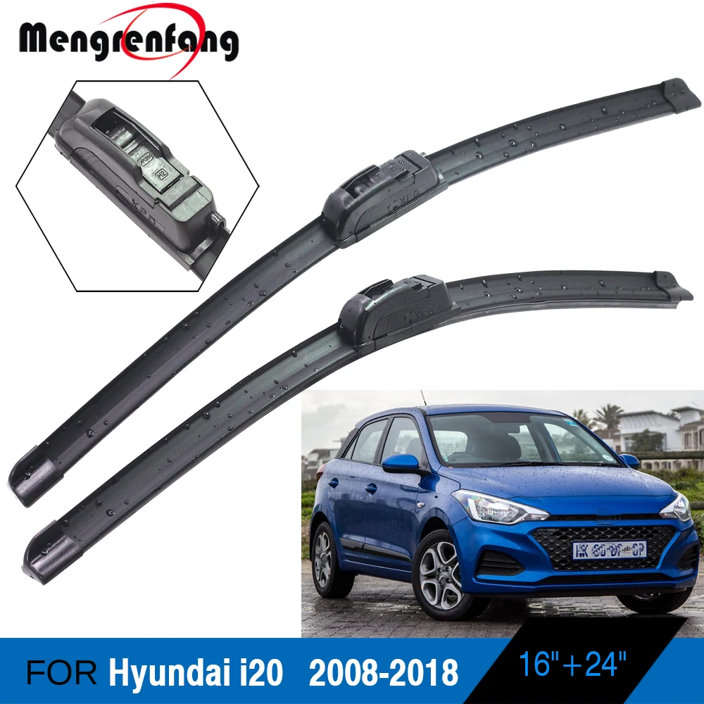 Для Hyundai i20 хэтчбек автомобильные аксессуары мягкие резиновые стеклоочистители