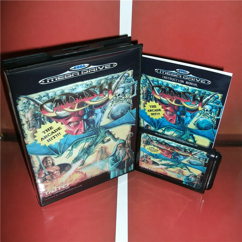 Cadash Европейская крышка с коробкой и руководством для Sega Megadrive Genesis видеоигровая