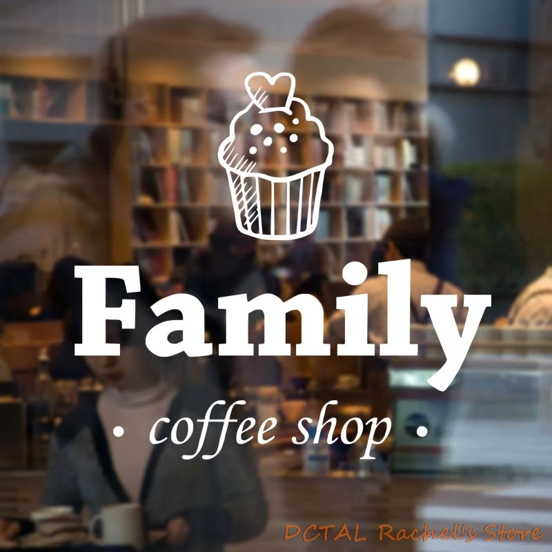 Наклейка для семейного кофейни столовой кухни виниловая стена окна декор кафе