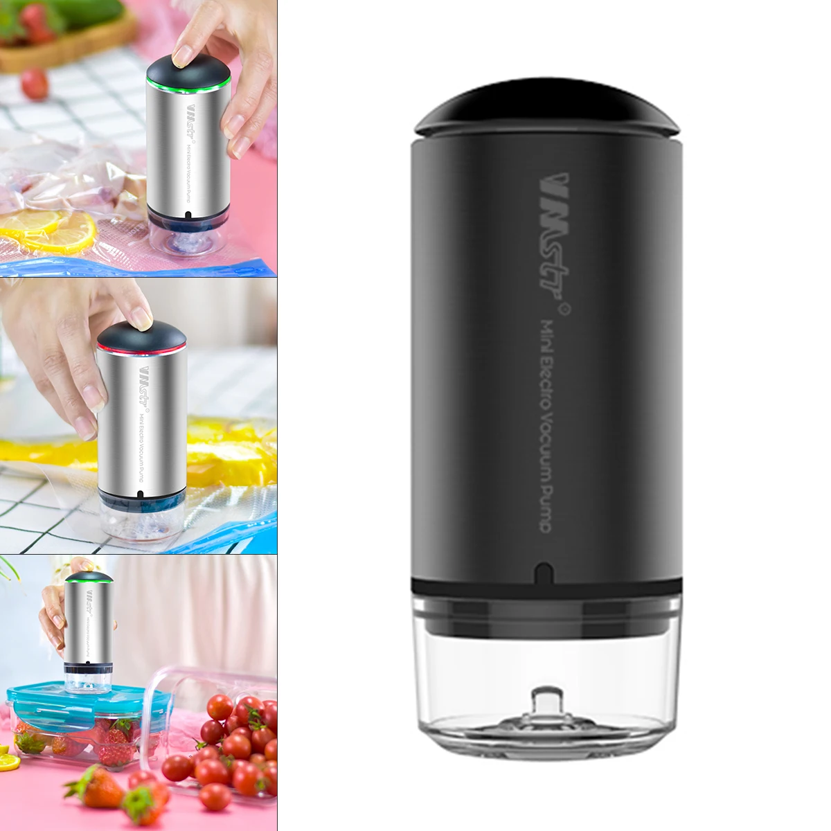 

Портативный Перезаряжаемый вакуумный упаковщик с пакетами для хранения пищевых продуктов