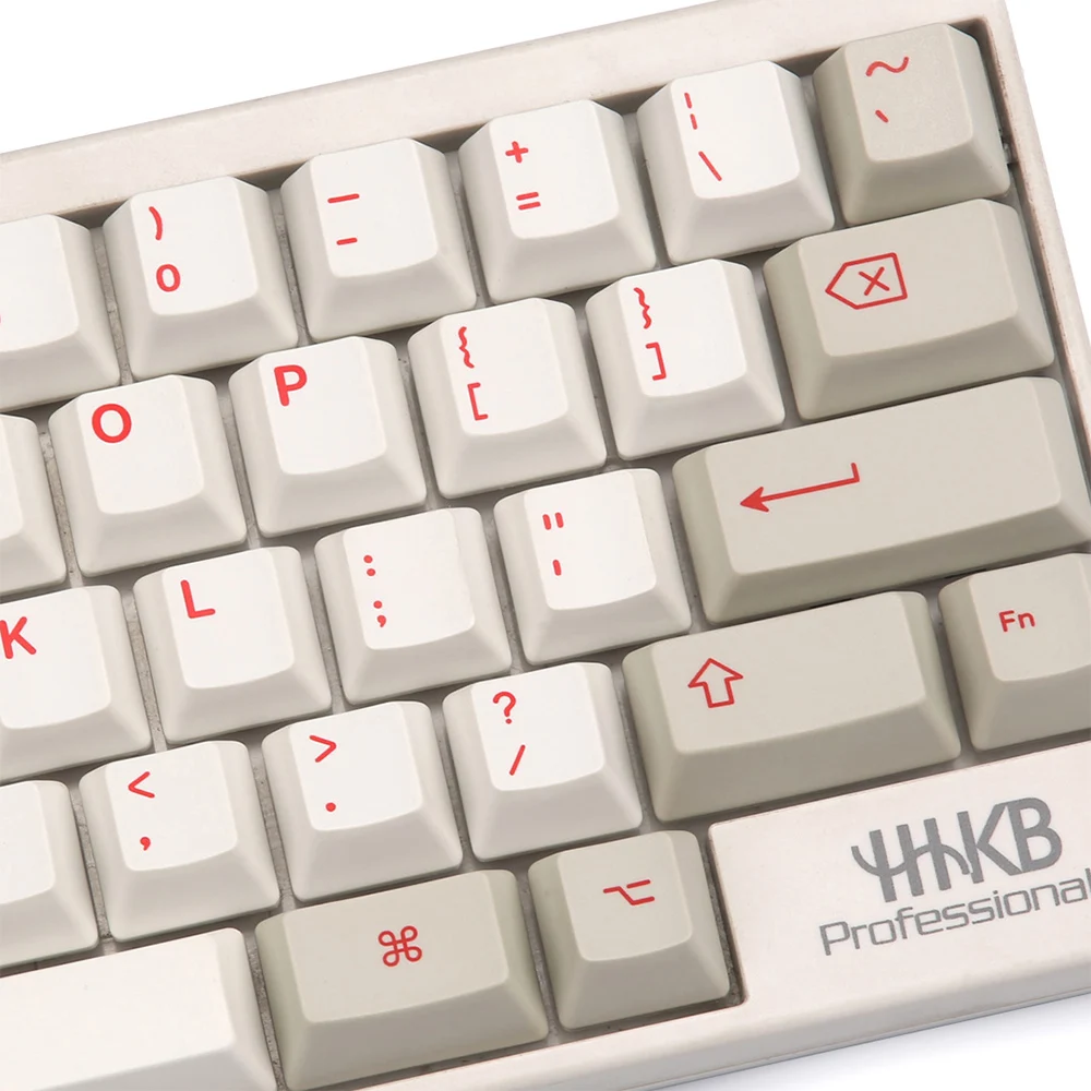 60 клавиш PBT Key cap s для HHKB Cap acitive Keyboard серый белый красный цвет сублимационная