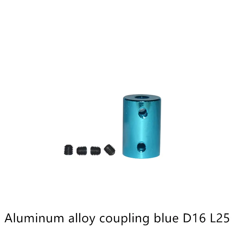 Алюминиевый сплав Муфта с отверстием 8 мм 10 3D принтеры части Синий Гибкий вал Винт