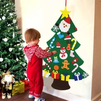 diy felt christmas tree christmas decoration for home navidad 2021 new year christmas ornaments santa claus xmas kids gifts