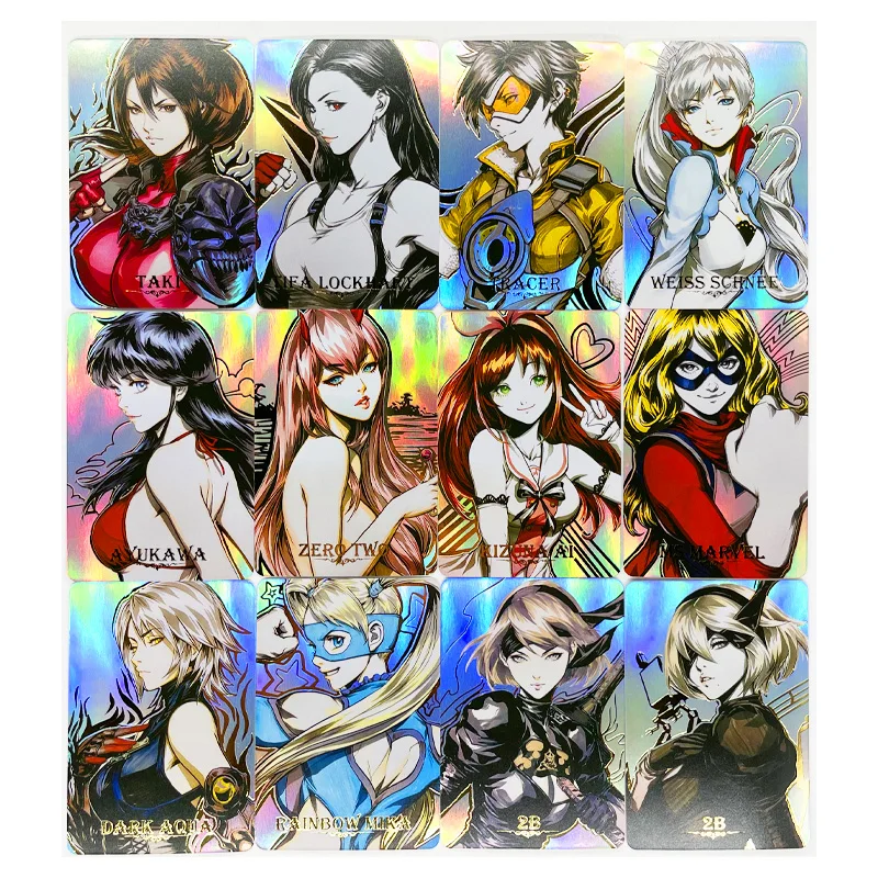 54 unids/set ACG Anime diosa N &deg; 3, juguetes, pasatiempos, coleccionables, juego de colecci&oacute;n de tarjetas-4