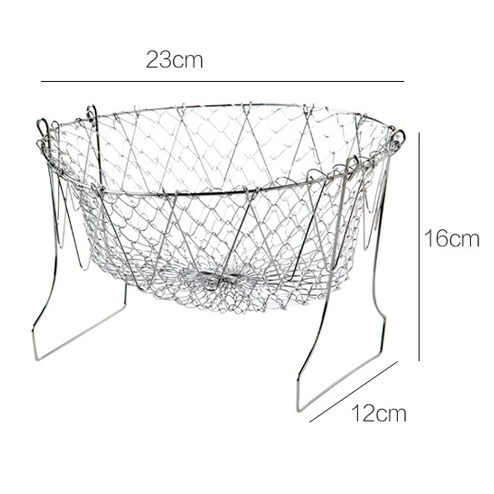 

Stainless Steel Telescopic Foldable Filter Basket Mesh Filter Basket Drain Rack Fruit Basket Kitchen Accessories