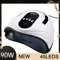 90w upgrade suns9 uv nail lamp with 45pcs leds 10306099s timing mode led dryer for curing polish with motion sensing