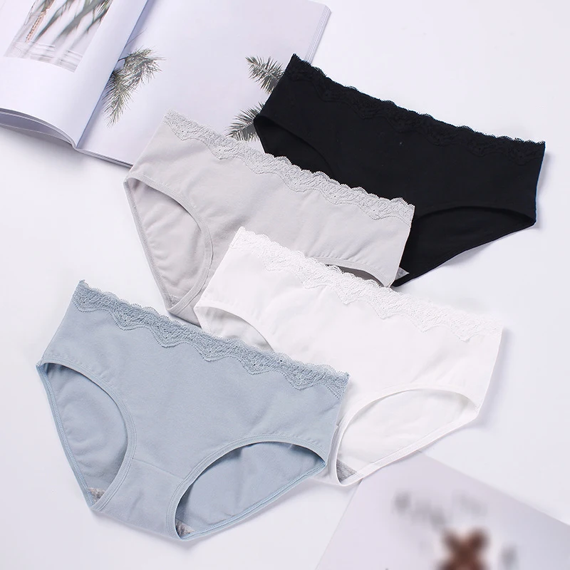 

Cotton Solid Color Girl Briefs Lingerie Female Underwear Ladies Underpants Intimate Women's Panties