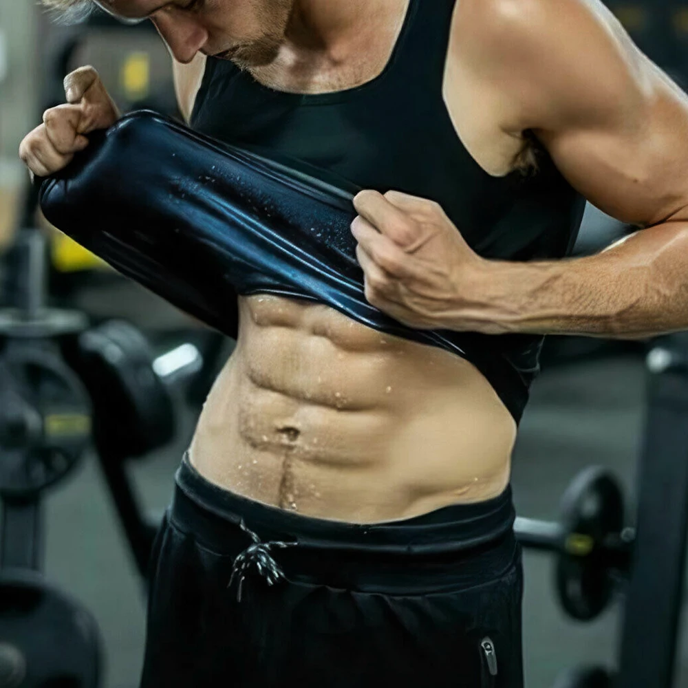 

Sauna Vest Premium Workout Tank Top Sweat Shaper Polymer for Slimming Weight Loss FitnessGym Fitness Shaperwear