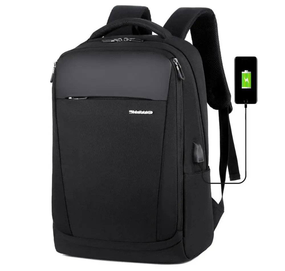 Новый рюкзак для ноутбука мужской офисный мужская деловая сумка унисекс черный