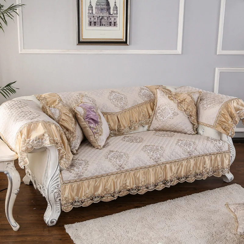 2019 европейские чехлы для диванов с цветочным рисунком Нескользящие и полотенец