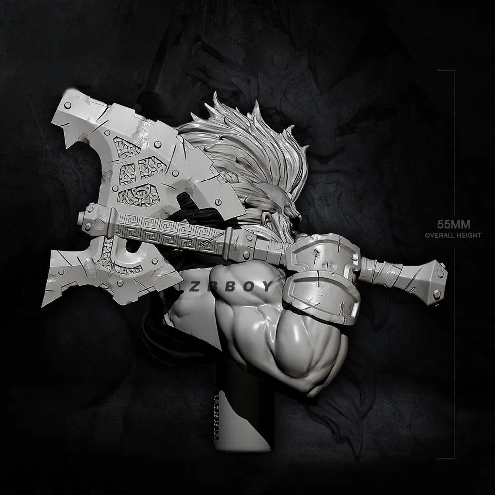 

1/35 Bust Of Barbarian Warrior Resin Soldier White Collect Model Your Choice Static Style To 55mm Best TD-2457 V1C7