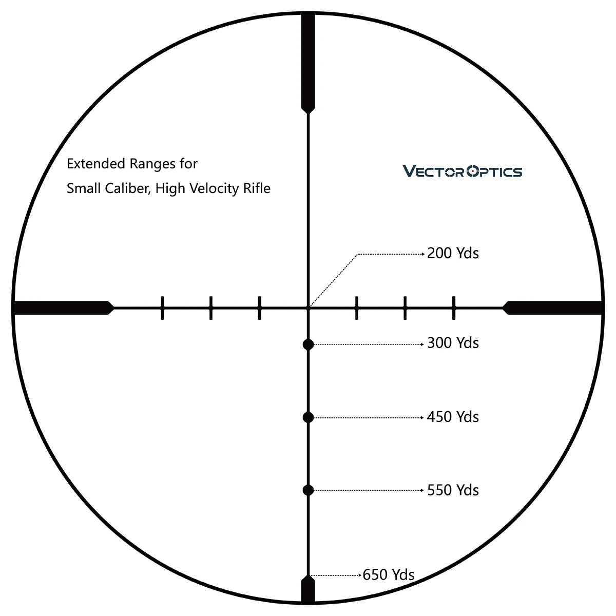 Vector Optics Hugo 6 24x50 охотничий оптический прицел 1 дюйм 25 4 мм BDC Сетка подходит. 22WMR & .308win
