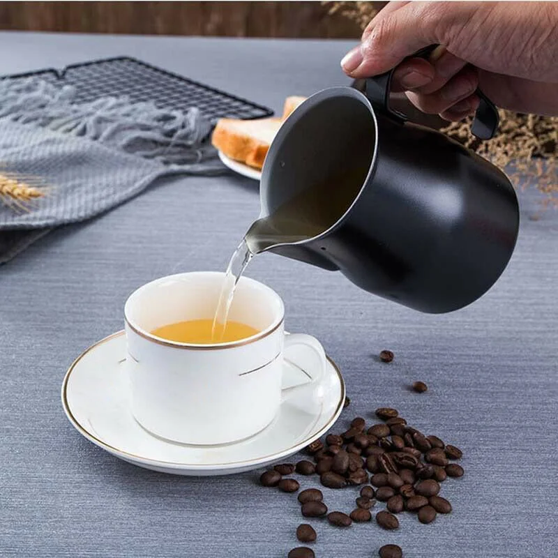 

350/550/750ml Milk Frothing Jug Espresso Coffee Pitcher Barista Craft Coffee Latte Stainless Steel Milk Jug P7Ding
