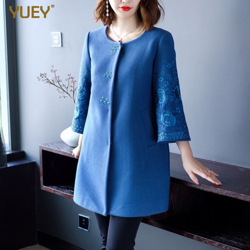 Новинка Зима 2020 шерстяное пальто для женщин среднего возраста элегантная