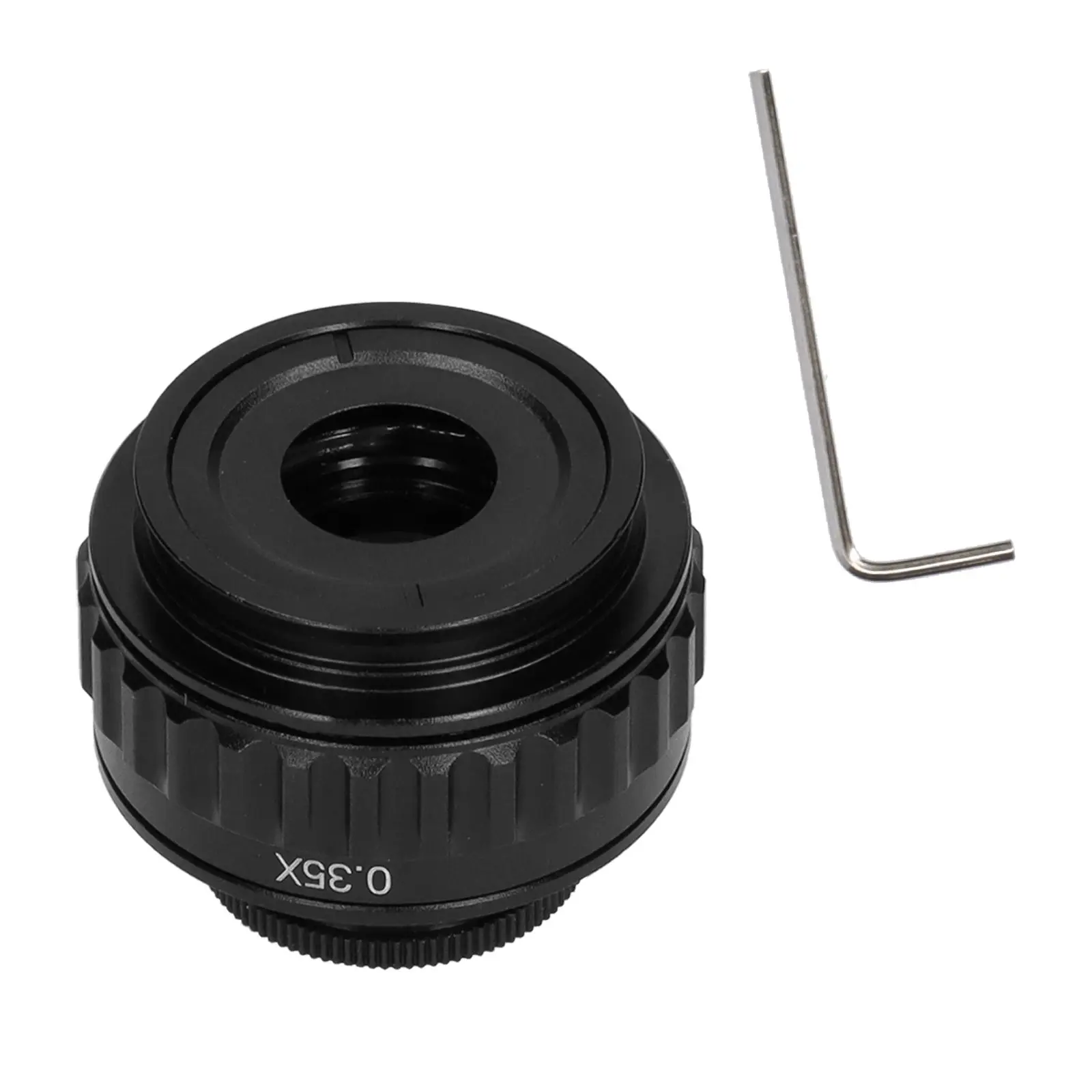 

Microscope C-Mount Lens High Definition 0.5XCTV Trinocular Microscope Video Adapter Wider View Microscope Video Lens Accessory