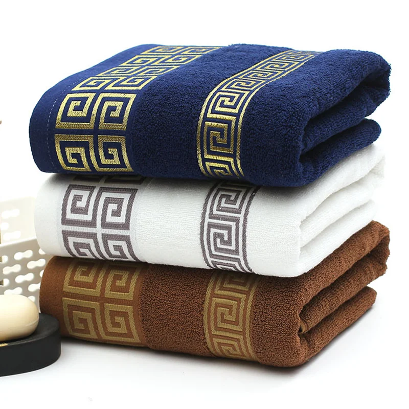 

Di alta Qualita di Lusso Ricamato Morbido Telo Mare100% Cotone Asciugamani Da Bagno di Acqua Assorbente Adulto Vivamente 35x75cm