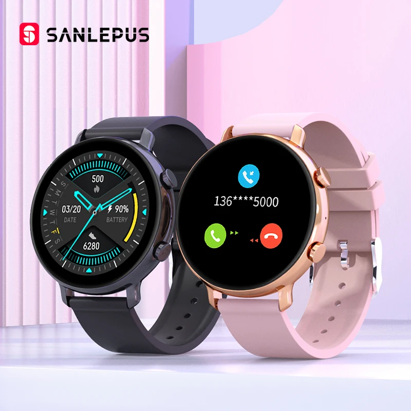 

SANLEPUS Dial Calls Smart Watch 2020 New PPG+ECG Men Women Waterproof Smartwatch Heart Rate Monitor For Samsung Android iOS