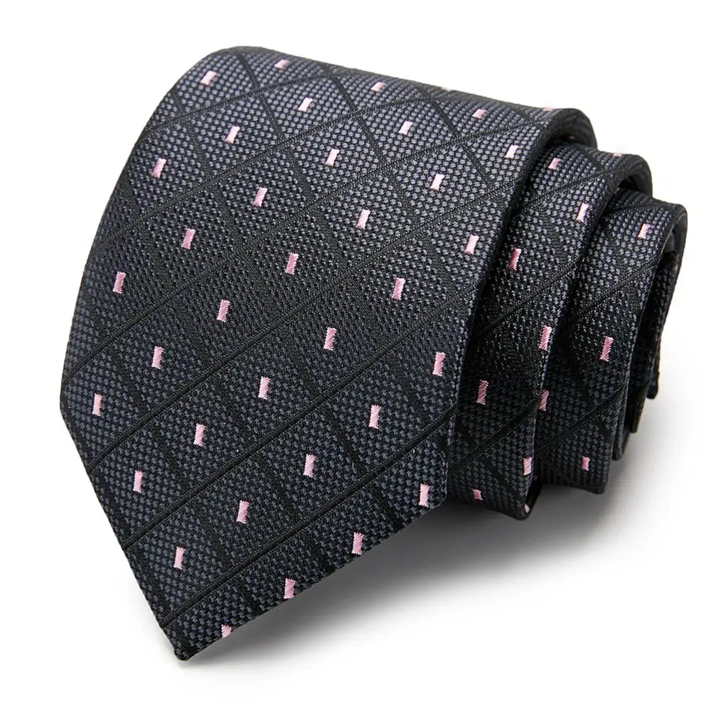 Классический мужской деловой Свадебный галстук 7 5 см модный в полоску горошек