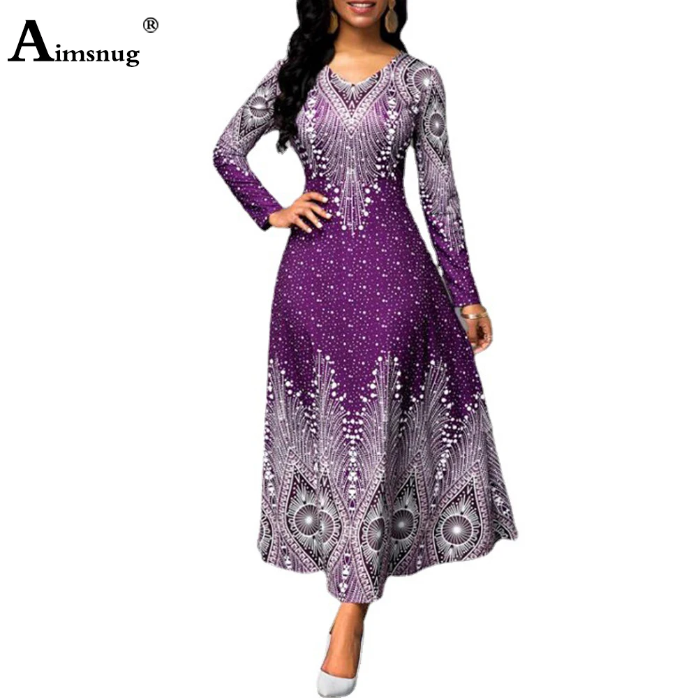 

Женское элегантное модное платье размера плюс 5xl с круглым вырезом и длинным рукавом, вечерние платья в горошек, богемное длинное платье, же...