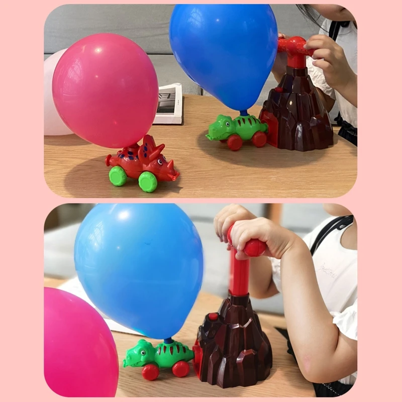 

Volcanic Eruption Dinosaur Blowing Balloon Aerodynamic Learning Inertial Toys Q6PD