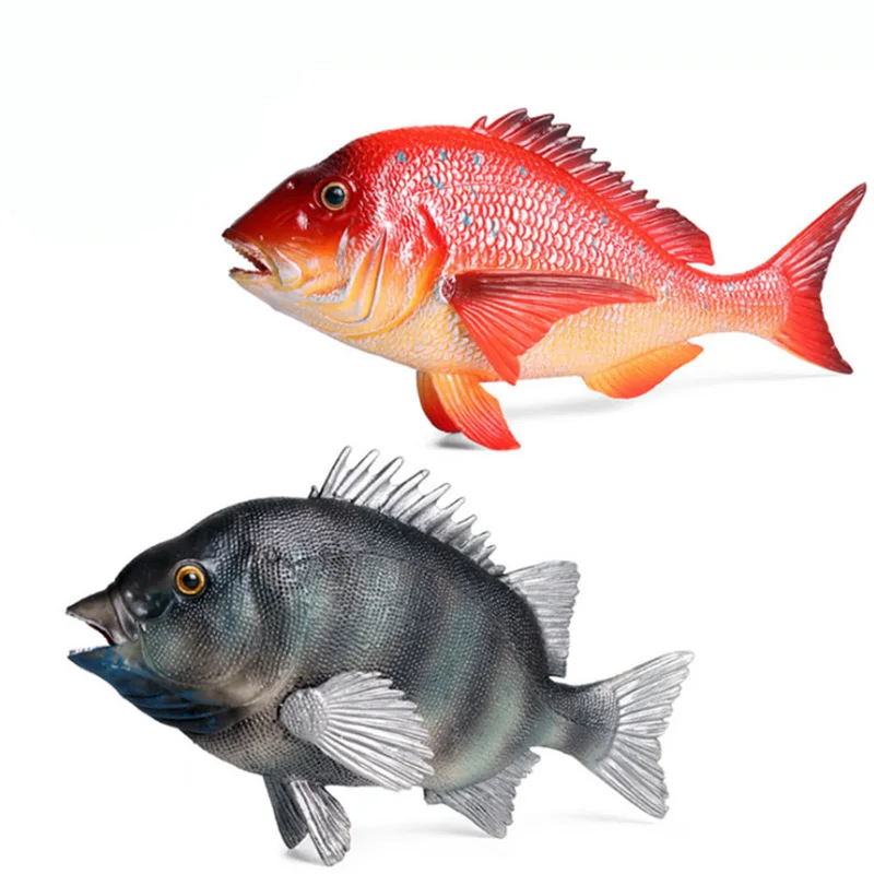 Экшн-Фигурки морских животных красно-черные для детей |