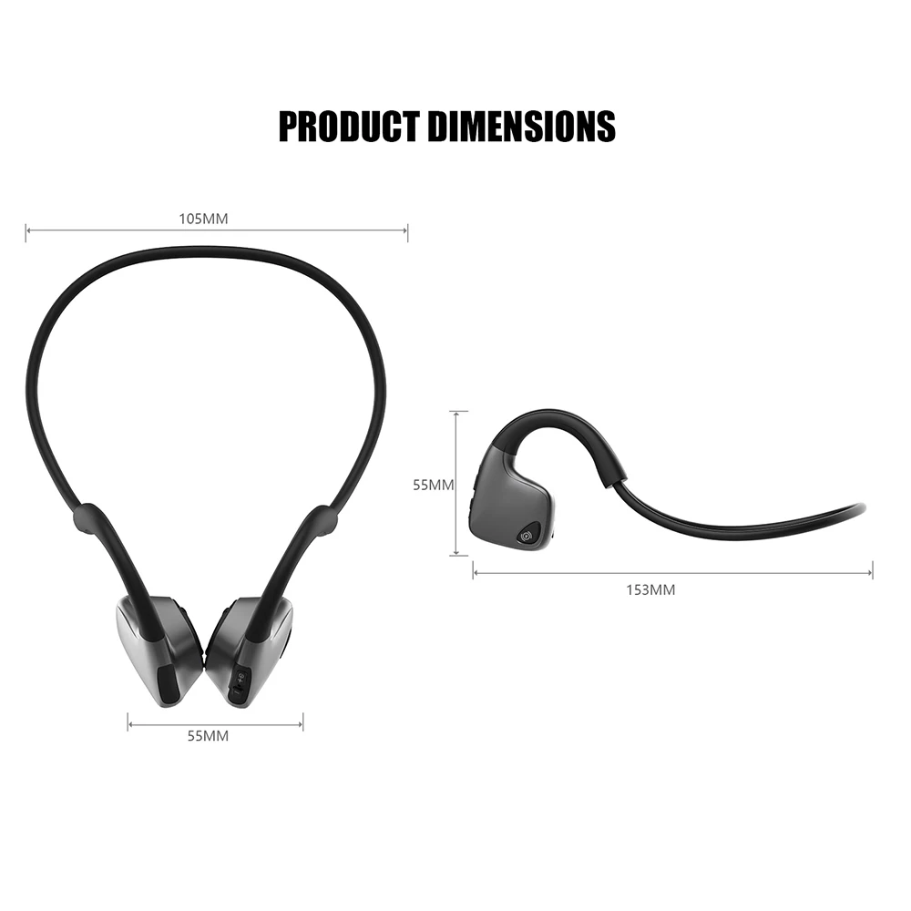 R9 наушники Bluetooth 5 0 костной проводимости гарнитуры Беспроводной спортивные