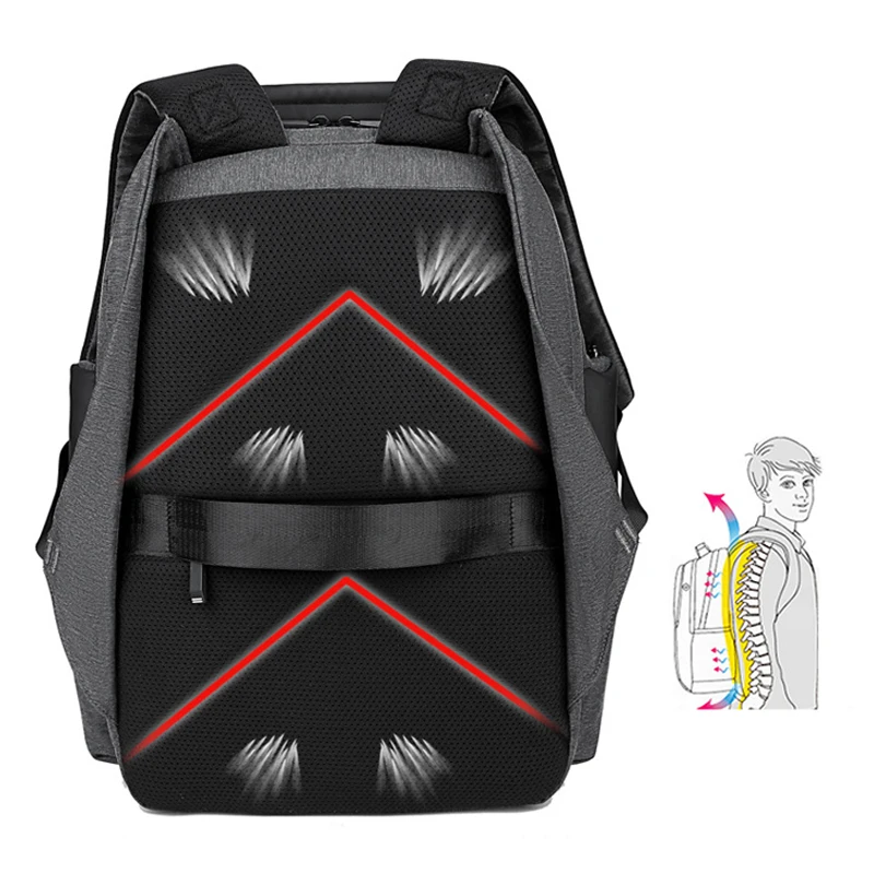 Брендовый Мужской Дорожный рюкзак с большой емкостью мужской Mochila защитой от