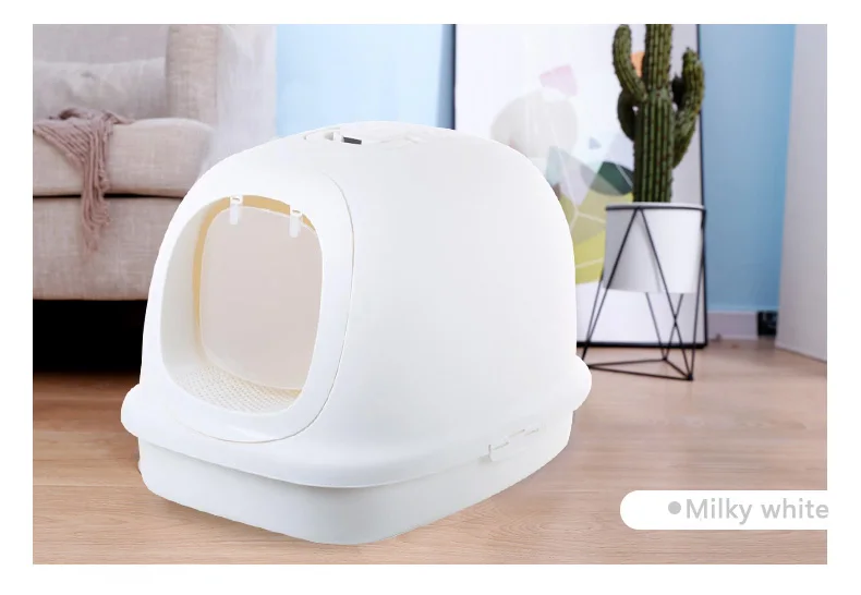 Полностью закрытый кошачий Песочник туалет spatter king shit принадлежности|Лотки и