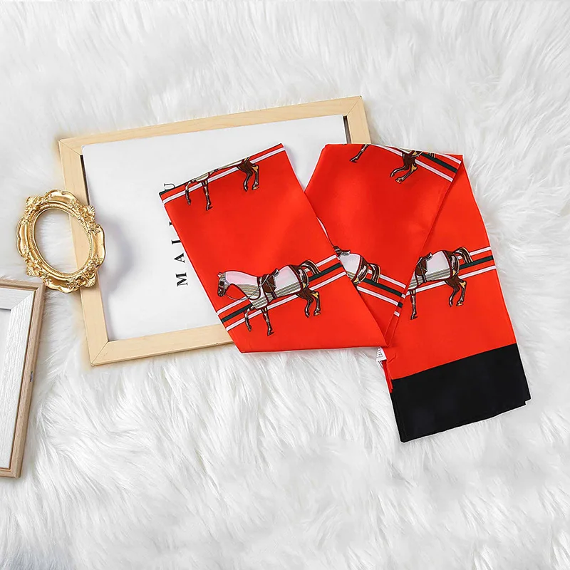 

Spring Korea Dongdaemun scarf hair band net red ins ribbon scarf women's tie scarves girls scarves