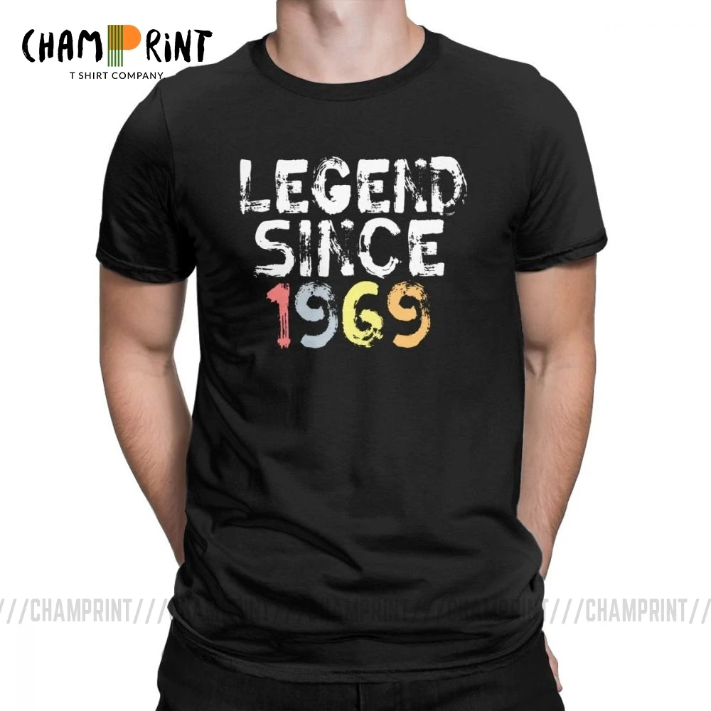 Legend/с 1969 года 50 лет подарок на день рождения Мужская футболка хлопковая Футболка