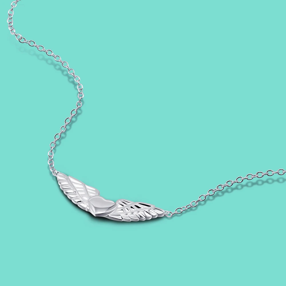2020 новый 925 серебряное ожерелье для женщин Изысканная крылом кулон дизайнерский