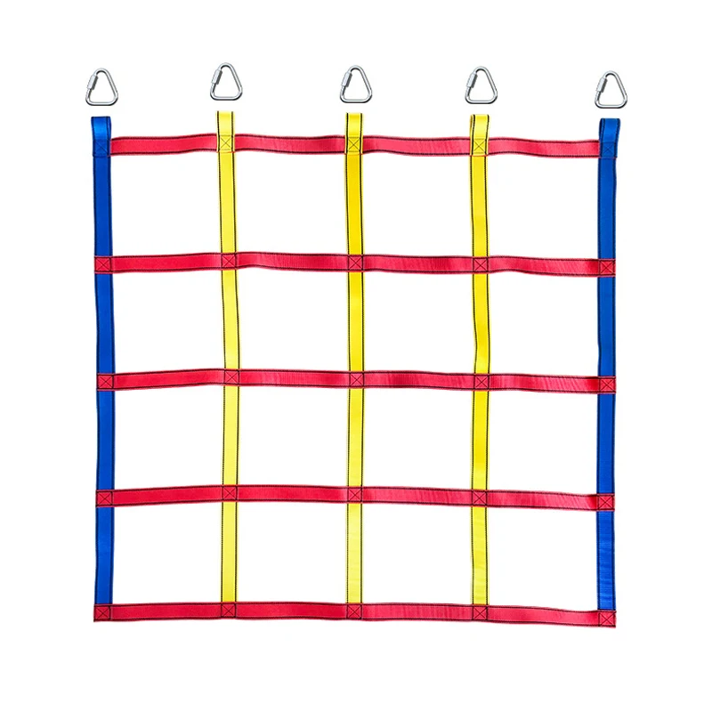 

Children Outdoor Swing Climbing Net Indoor/outdoor Flat Strap Suit Climbing Net Playground Freight Net Color Climbing Net