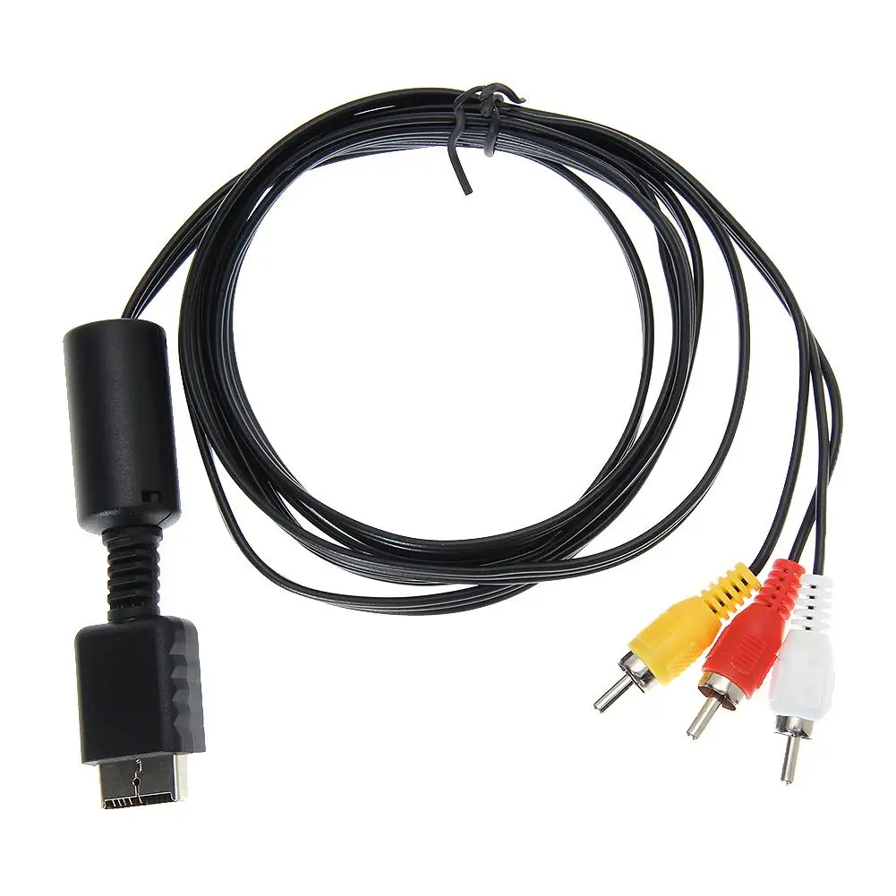 

1.8m 6FT Audio Video AV to RCA Cable For Sony PlayStation 2 3 PS2 PS3 PlayStation SYSTEM Game Console Gaming AV Cable New