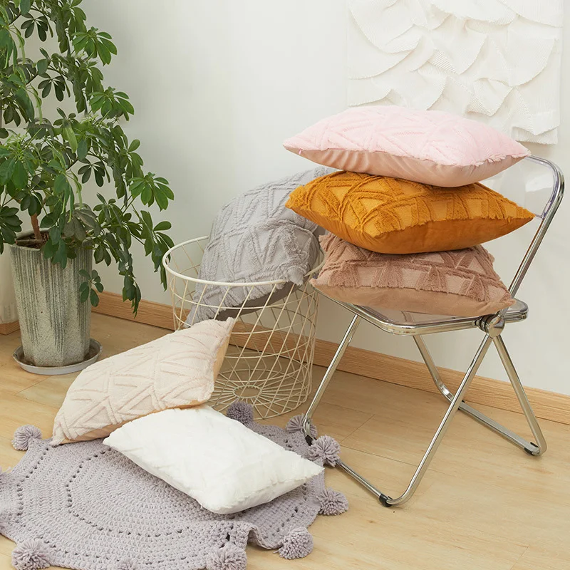

Cushion Cover 45x45cm/30x50cm/50x50cm/40x40cm Plush Sofa Throw Pillow Covers Decorative Pillowcase Living Room Nordic Home Decor